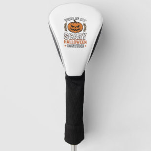 Scary Halloween Costume Pumpkin Vintage Vector Des Golf Head Cover