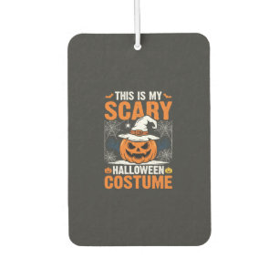 Scary Halloween Costume Pumpkin Witch Hat Design_1 Car Air Freshener