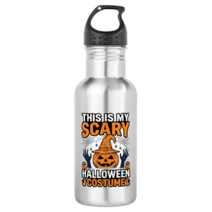 Scary Halloween Costume Pumpkin Witch Hat Shirt_1 532 Ml Water Bottle