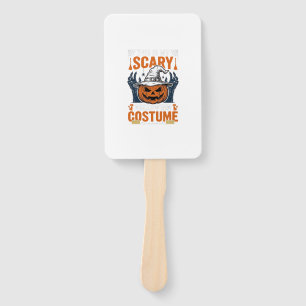 Scary Halloween Costume Pumpkin Witch Hat Shirt_1 Hand Fan