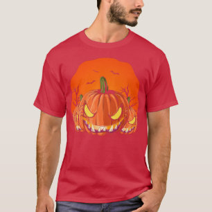 Scary Halloween Costume Spooky Jack O Lantern Cree T-Shirt