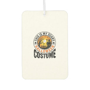 Scary Halloween Costume Vintage Engraving Shirt De Car Air Freshener