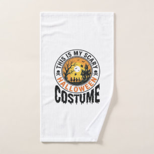 Scary Halloween Costume Vintage Engraving Shirt De Hand Towel