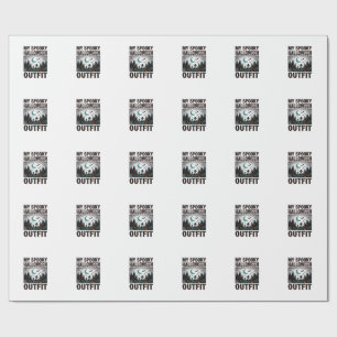 Scary Halloween Costume Vintage Graveyard Tee_1 Wrapping Paper