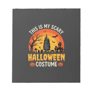 Scary Halloween Costume Vintage Sunset Design_1 Notepad