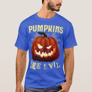 Scary Halloween Creepy Pumpkin  T-Shirt