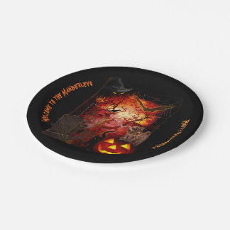 Scary Halloween (customisable) Paper Plate
