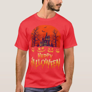 Scary Halloween Design Broom Engraved Dachshund Mo T-Shirt