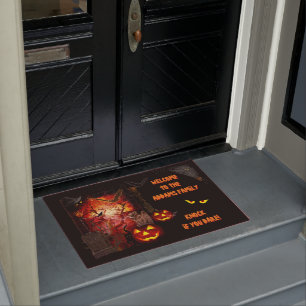 Scary Halloween Door Mat (customisable) 