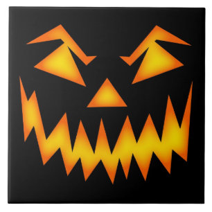Scary Halloween Face Tile
