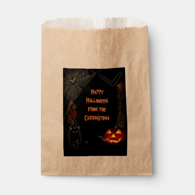 Scary Halloween Favour Bags (Front)