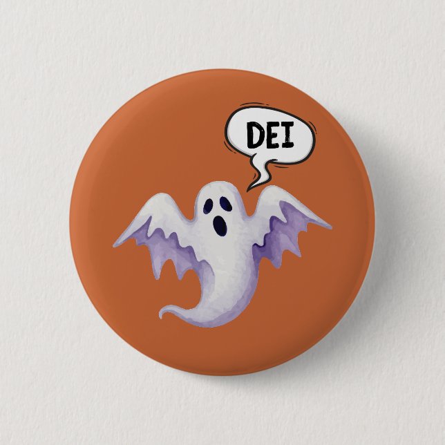Scary Halloween ghost - DEI  6 Cm Round Badge (Front)