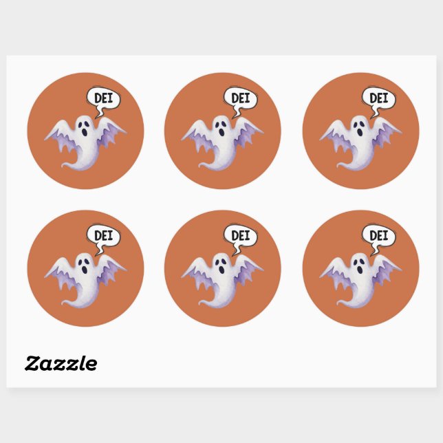 Scary Halloween ghost - DEI - stickers (Sheet)