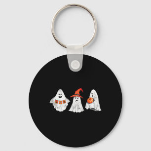 Scary Halloween Ghosts Saying Boo Shirt Key Ring