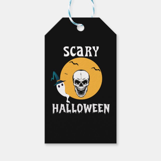 Scary Halloween       Gift Tags (Front)