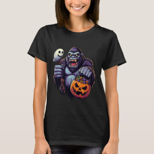 Scary Halloween Gorilla Ghost Spooky Candy Bag 1 T-Shirt