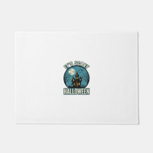 Scary Halloween Haunted House Vintage Shirt Design Doormat