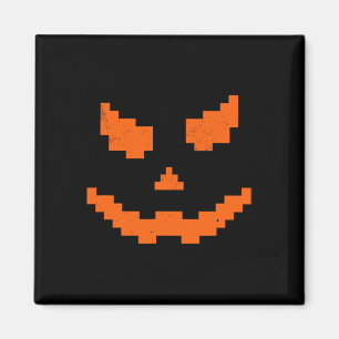 Scary Halloween Jack O Lantern Pumpkin Evil Smile  Magnet