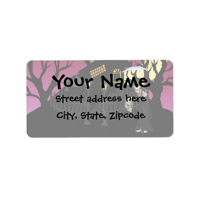 Scary Halloween Label (Front)