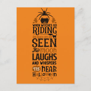 Scary Halloween Night Postcard