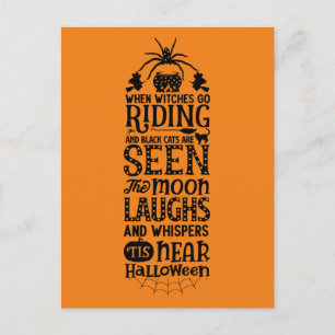 Scary Halloween Night Postcard