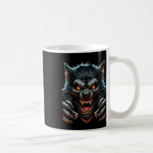 Scary Halloween Party Costume Angry Werewolf Wolfm Coffee Mug