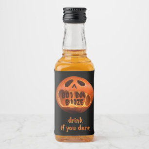 Scary Halloween party drink table decoration Liquor Bottle Label