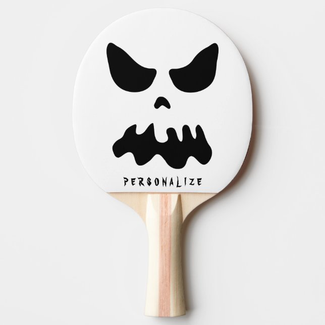 Scary Halloween ping pong paddle for table tennis (Front)