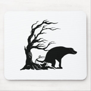 Scary Halloween Pooping Dog Mouse Mat