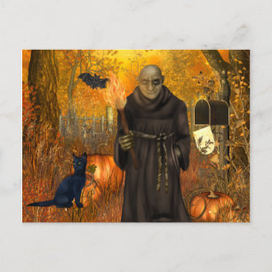 Scary Halloween Postcard