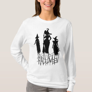 Scary Halloween Pumpkin Face & Bats T-Shirt