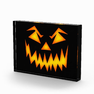 Scary Halloween Pumpkin Face Photo Box