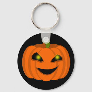 Scary Halloween Pumpkin Key Ring