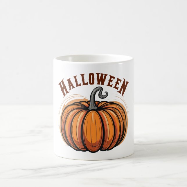 Scary Halloween Pumpkin Mug (Center)