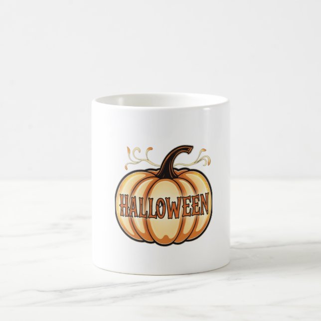Scary Halloween Pumpkin Mug (Center)