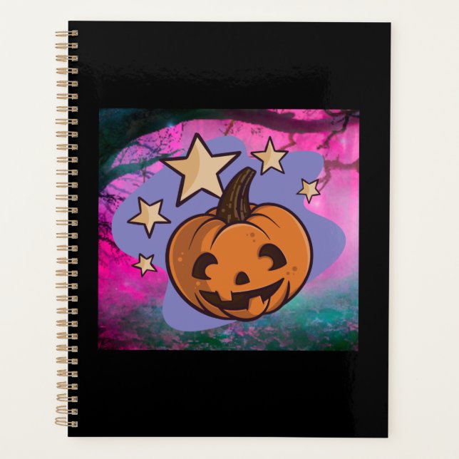 scary halloween pumpkin planner (Front)