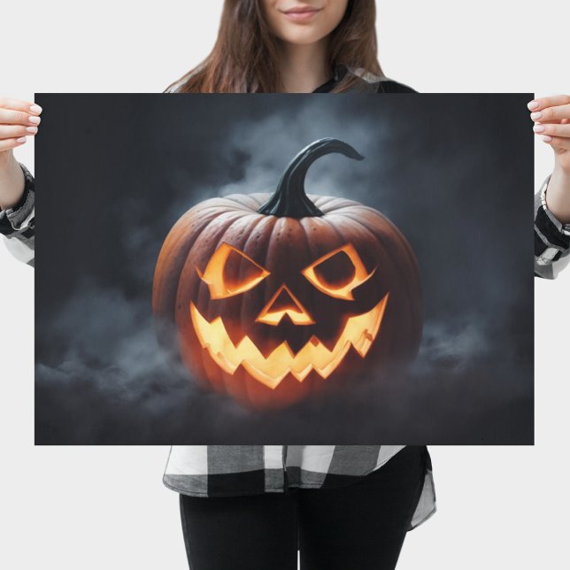 Scary Halloween Pumpkin Poster (Scary Halloween Pumpkin Poster
)