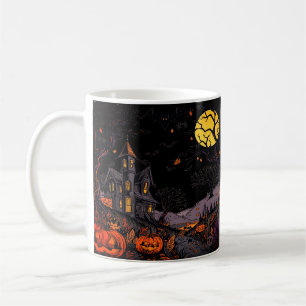 Scary Halloween Pumpkins Coffee Mug