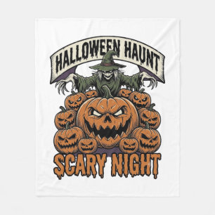 Scary Halloween Pumpkins Vintage Engraving Shirt A Fleece Blanket
