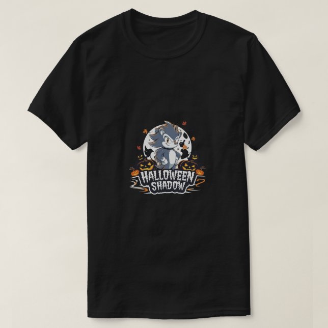 scary halloween shadow T-Shirt (Design Front)