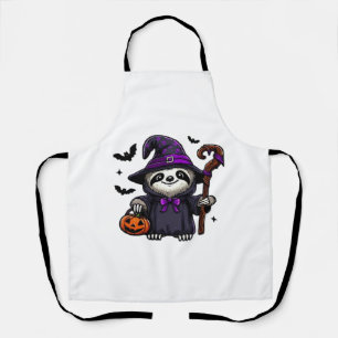 Scary Halloween Sloth Witch Hat Costume Spooky Sea Apron