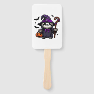 Scary Halloween Sloth Witch Hat Costume Spooky Sea Hand Fan