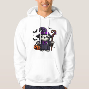 Scary Halloween Sloth Witch Hat Costume Spooky Sea Hoodie