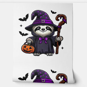 Scary Halloween Sloth Witch Hat Costume Spooky Sea Wallpaper