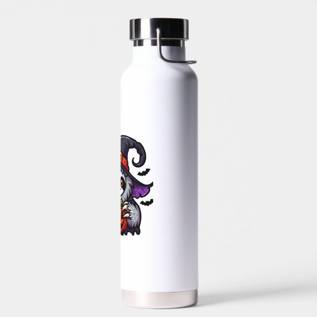 Scary Halloween Sloth Witch Hat Costume Spooky Sea Water Bottle (Left)
