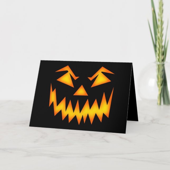 Scary Halloween Smile Card (Front)