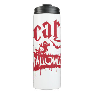 Scary Halloween   Thermal Tumbler