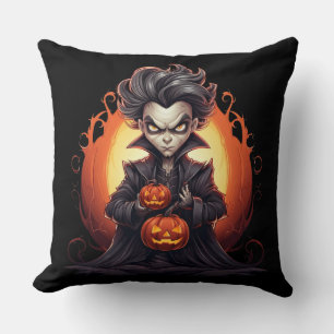 Scary Halloween Vampire Cushion