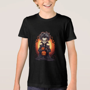 Scary Halloween Vampire Tri-Blend Shirt