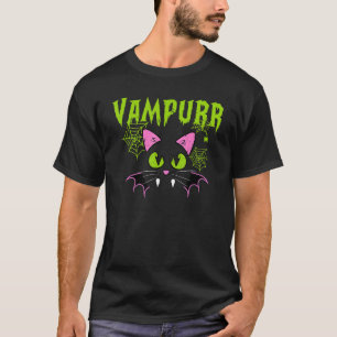 Scary Halloween Vampurr Cat Vampire Costume Kids G T-Shirt